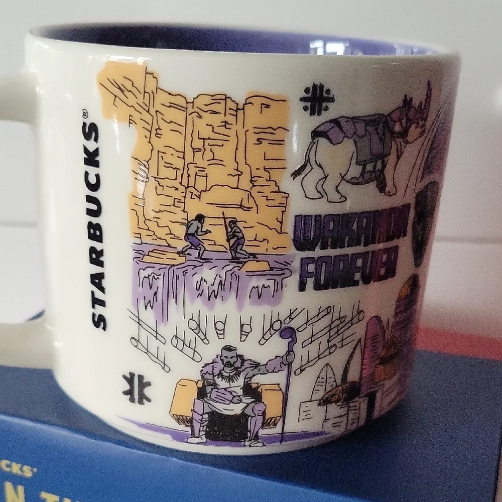 Starbucks 2023 Marvel Wakanda 14oz. Mug Discontinued Been There Collection